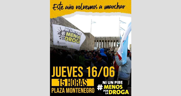 Marchan en Rosario contra la drogadicción y a favor de empleo digno Marchan en Rosario contra la drogadicción y a favor de empleo digno