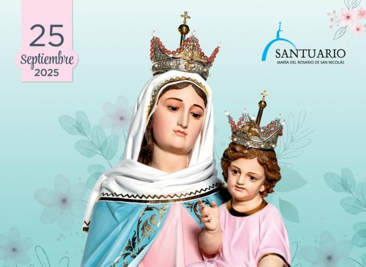 "María, vos sos nuestra esperanza", el lema de las fiestas patronales en San Nicolás