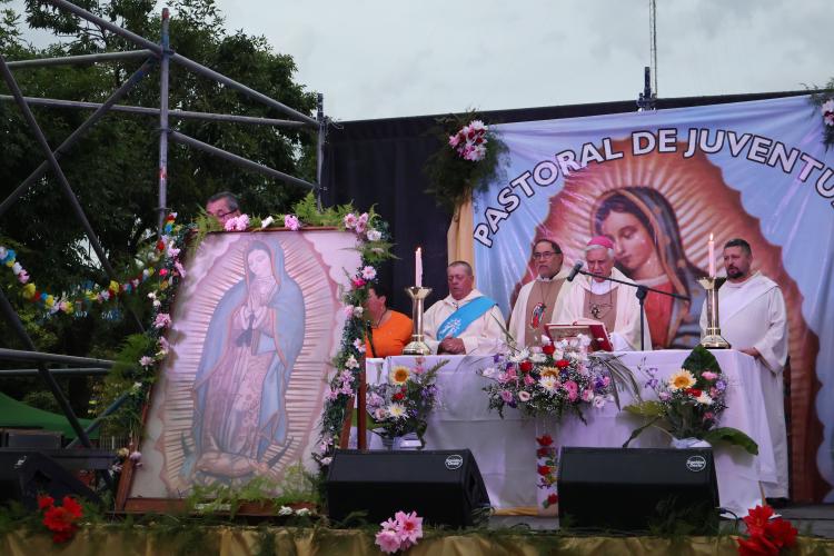 La diócesis de Merlo-Moreno celebró a su patrona, la Virgen de Guadalupe La diócesis de Merlo-Moreno celebró a su patrona, la Virgen de Guadalupe
