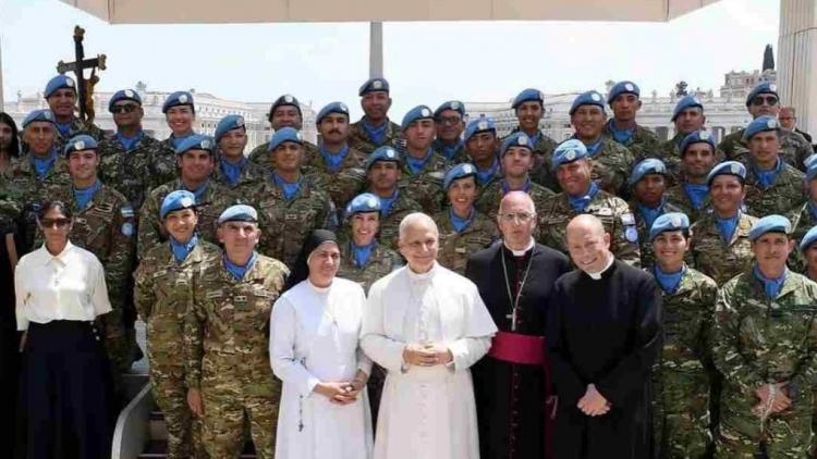 Militares argentinos se encontraron con León XIV en el Vaticano Militares argentinos se encontraron con León XIV en el Vaticano