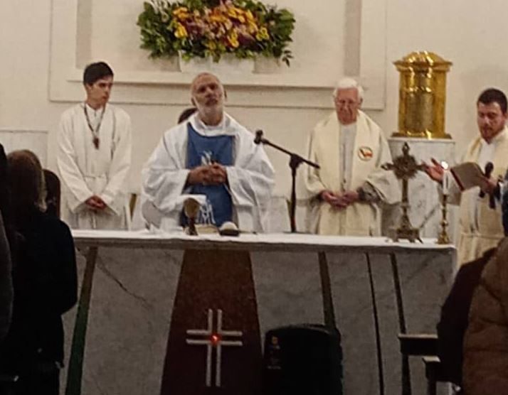 Mons. Liébana presidió la fiesta patronal de Nuestra Señora del Rosario en Gándara