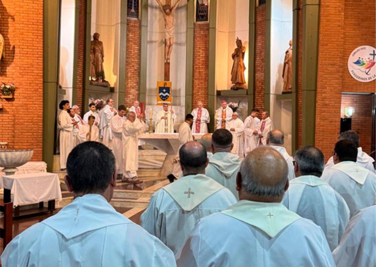 Mons. Margni agradeció la labor pastoral del clero diocesano