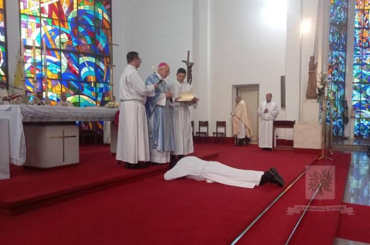 Obispado Castrense: Mons. Olivera ordenó un nuevo diácono