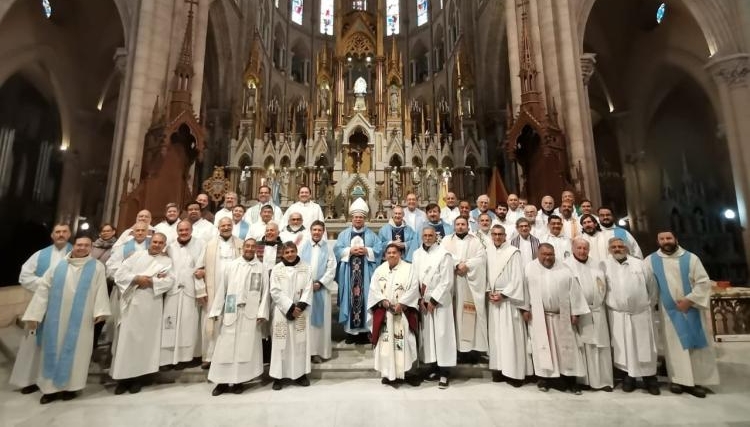 Mons. Tissera alentó al presbiterio a 'renovar la alegría de predicar el Evangelio'