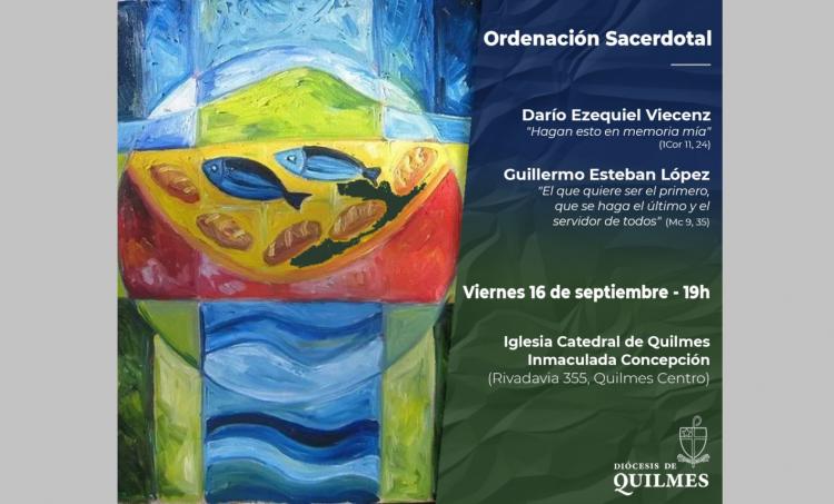 Mons. Tissera ordenará dos sacerdotes para la diócesis Mons. Tissera ordenará dos sacerdotes para la diócesis