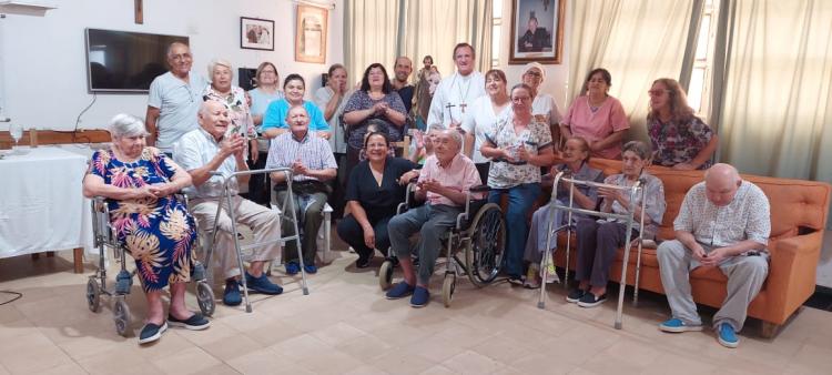 Monseñor Canecín celebró a San José en el hogar de ancianos de Goya Monseñor Canecín celebró a San José en el hogar de ancianos de Goya