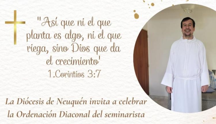 Neuquén: ordenación diaconal del seminarista Mario Ferreira Neuquén: ordenación diaconal del seminarista Mario Ferreira