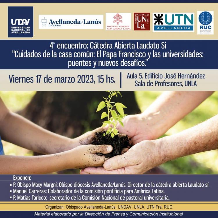 Nuevo encuentro de la cátedra abierta Laudato si' Nuevo encuentro de la cátedra abierta Laudato si'