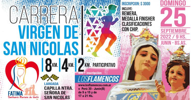 Primera carrera en honor a la Virgen de San Nicolás en Junín