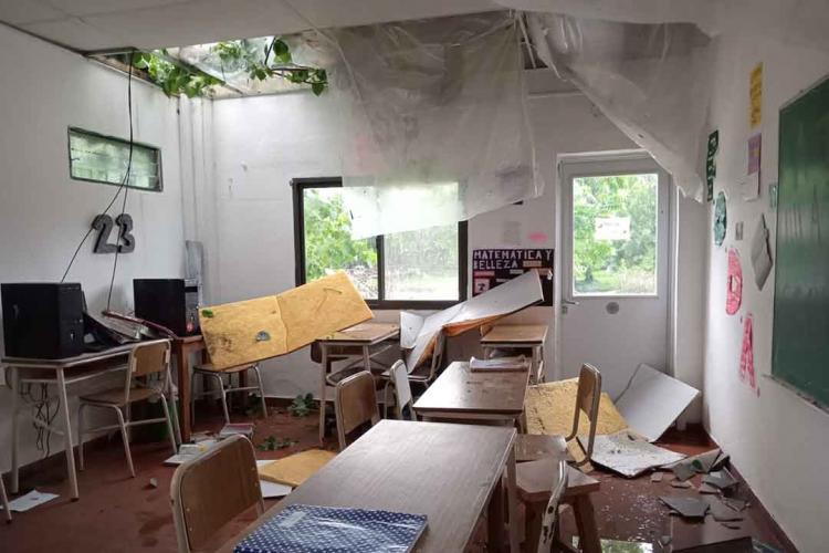 Recaudan fondos para una escuela de Tigre dañada por la tormenta Recaudan fondos para una escuela de Tigre dañada por la tormenta