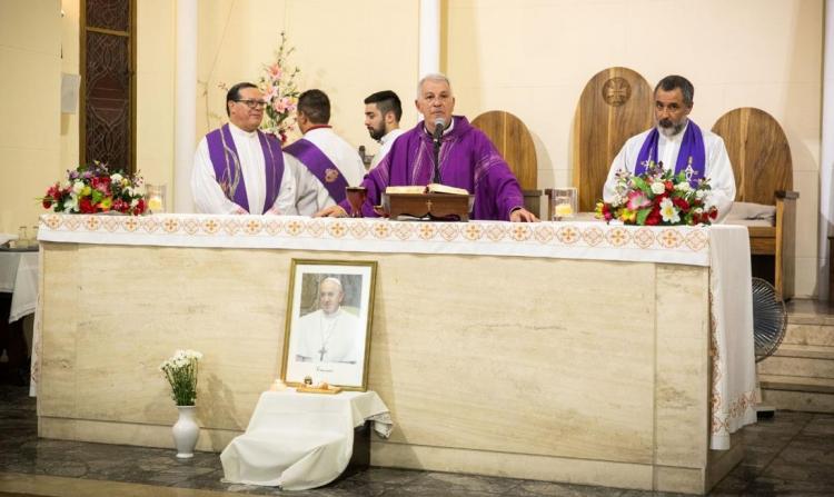 San Justo: la comunidad diocesana rezó por la salud de Francisco San Justo: la comunidad diocesana rezó por la salud de Francisco