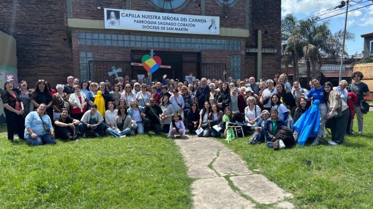 San Martín: peregrinación jubilar a la futura sede de Cáritas Diocesana