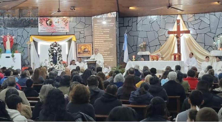 Se erigió el santuario diocesano Santa Rita en Posadas
