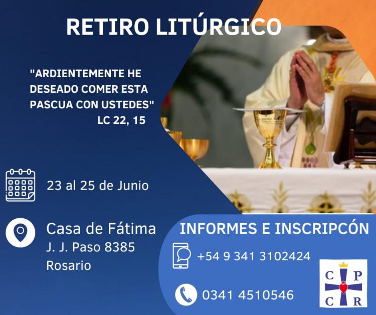 Se realizará un retiro litúrgico en Rosario Se realizará un retiro litúrgico en Rosario