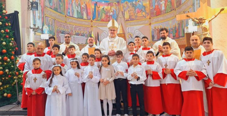 Tierra Santa: el patriarca latino de Jerusalén visitó a los cristianos de Gaza Tierra Santa: el patriarca latino de Jerusalén visitó a los cristianos de Gaza