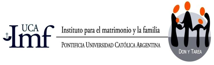 UCA: Cursos del Instituto para el Matrimonio y la Familia UCA: Cursos del Instituto para el Matrimonio y la Familia