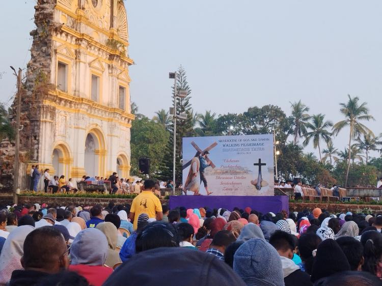 Una multitud participó de una peregrinación penitencial en la India Una multitud participó de una peregrinación penitencial en la India