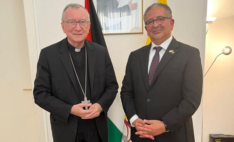 Vaticano: el cardenal Parolin visitó las embajadas de Israel y de Palestina Vaticano: el cardenal Parolin visitó las embajadas de Israel y de Palestina